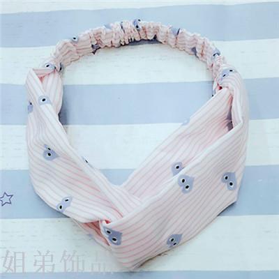 Ten yuan shop multiple shop simple wind love figure cross headband Specification drawing