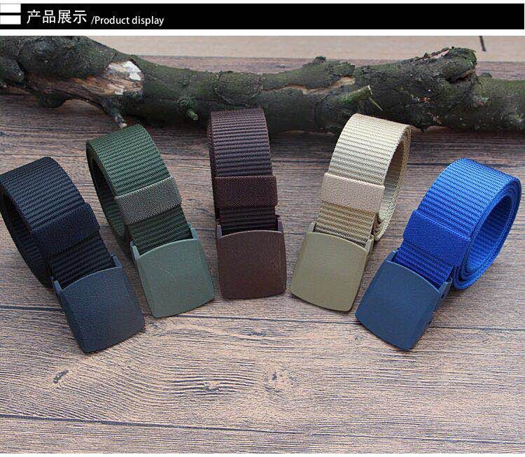 Imitation Allergic Sports And Leisure Belt Canvas Belt Specification drawing