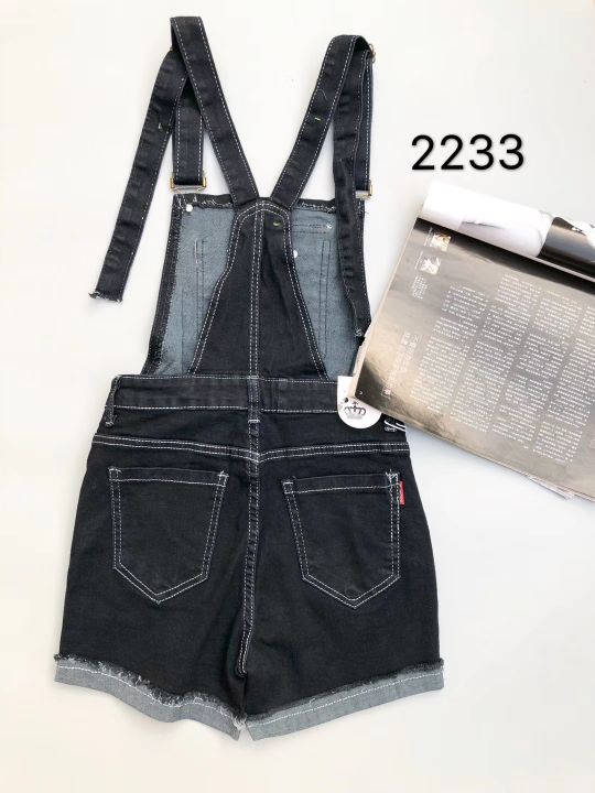 New spring sweet halter candy colored denim suspenders denim suspenders women's romper shorts