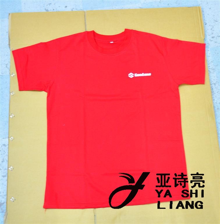全棉180克纯白色T恤印花空白圆领文化衫广告衫班服外贸T恤批发