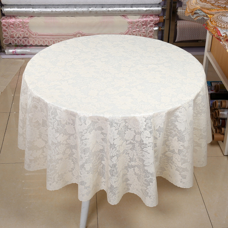 Daily practical round table cloth, PVC waterproof, dustproof and oil-proof tablecloth for restaurants and hotels, customizable factory wholesale Application Scenario