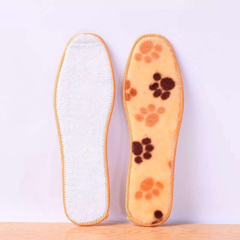 New winter warm insoles, thickened plush insoles, faux cashmere felt insoles, and artificial wool insoles Specification image