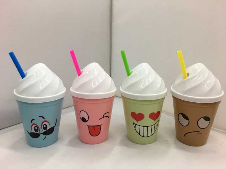 Creative ice cream water cup, ice cream high-quality plastic cup, colorful ice cream Cup 001-1046 Specification image
