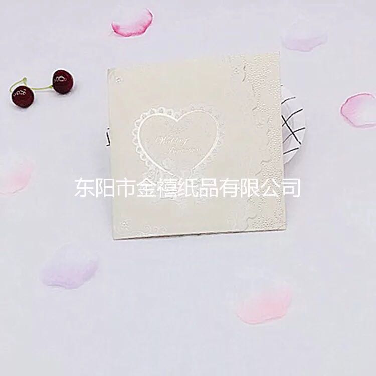 Square heart-shaped wedding invitations/banquet invitations, direct sales, customization and wholesale from Jinxi Paper Products Factory Application Scenario