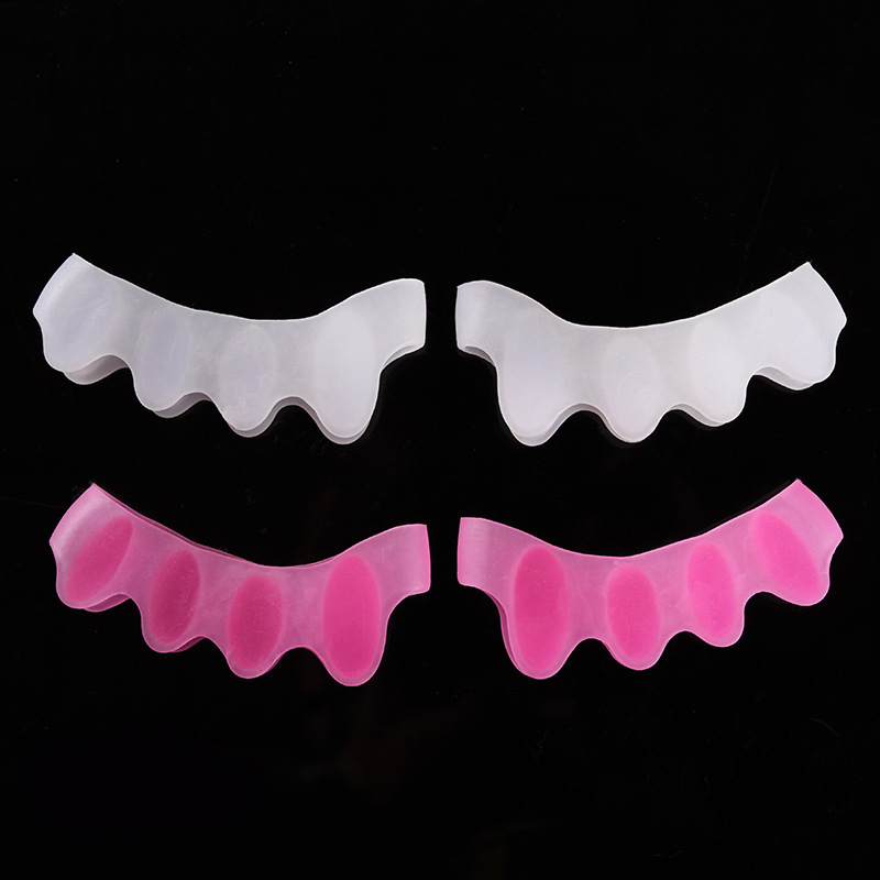 New soft day and night five-finger foot clamp toe separator, comfortable silicone five-finger eversion corrector toe separation sleeve