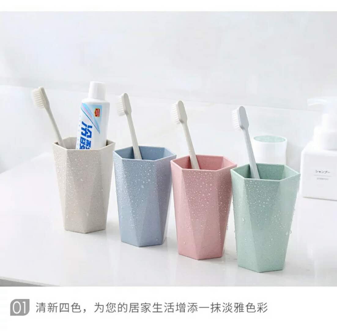 小麦秸秆纤维麦香水杯环保创意麦香杯儿童洗漱杯