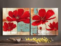 Oil painting, flower painting, abstract oil painting