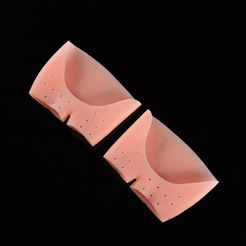 Manufacturers direct sales of new open toe splitter tip pad anti-wear toe protection pad silicone front palm care set wholesale thumbnail