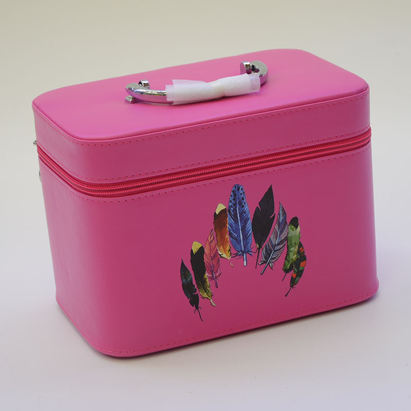 Guanyu new printing portable make-up bag sweet pink multi-functional three - piece package thumbnail