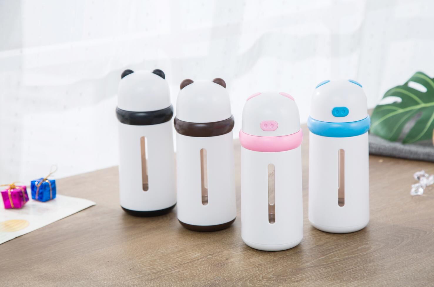 韩版可爱玻璃杯 创意潮流双层水杯 学生清新简约 便携随手杯子细节图