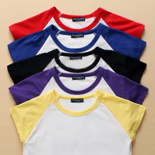 High-density blank round-neck cultural T-shirts, advertising T-shirts, class uniforms, and children's T-shirts for kindergartens are suitable for Shenghua Printing and Photo Studio