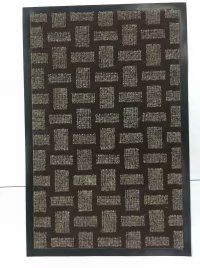 New best-selling 48*78cm new PVC grid floor mat, anti-slip door mat, polyester foot mat, bamboo joint high ground mat, grid floor mat details Picture