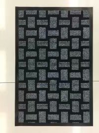 New best-selling 48*78cm new PVC grid floor mat, anti-slip door mat, polyester foot mat, bamboo joint high ground mat, grid floor mat Specification drawing
