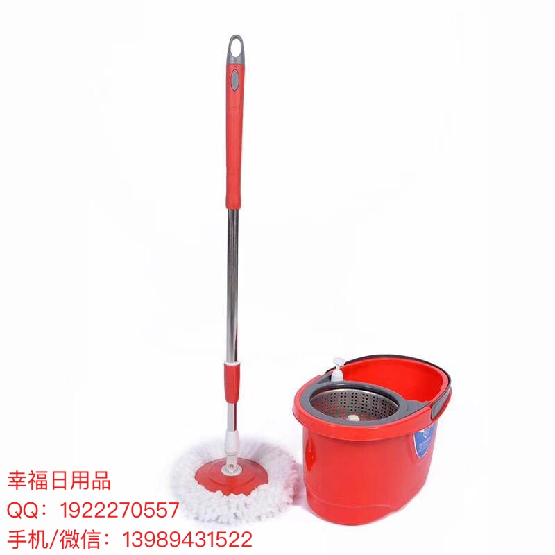 The little seahorse spins the mop bucket and drags the lazy man's mop to dry the mop bucket thumbnail