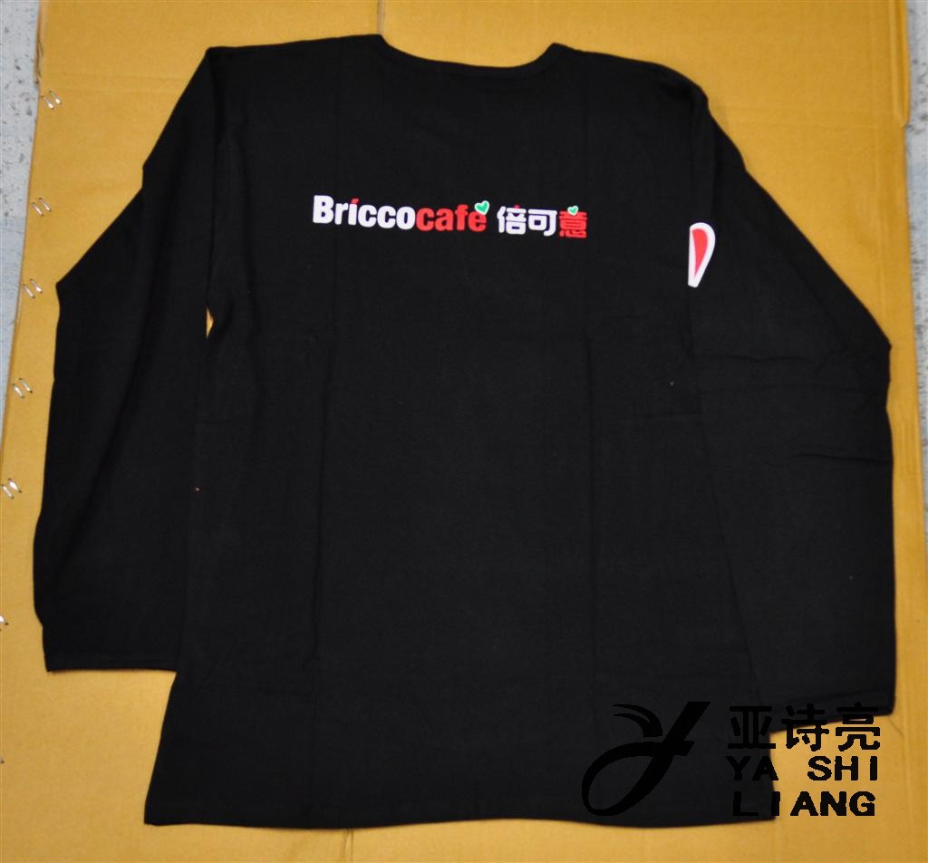 订做纯白色圆领T恤印花空白圆领文化衫广告衫班服外贸形象T恤产品图