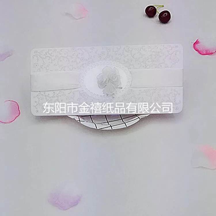欧美小清新花朵结婚请柬/宴会邀请函厂家直销定制批发细节图
