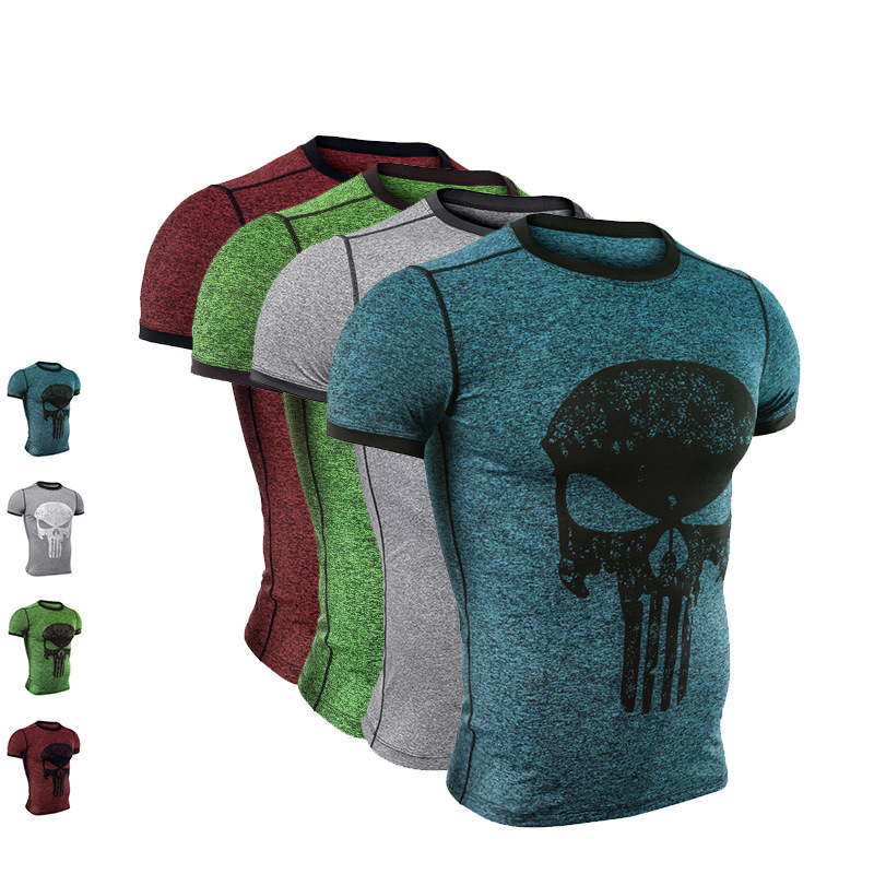 男士运动健身衣短袖训练pro衣跑步紧身服速干T恤弹力爆汗瑜伽服装