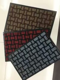 New best-selling 48*78cm new PVC grid floor mat, anti-slip door mat, polyester foot mat, bamboo joint high ground mat, grid floor mat full figure