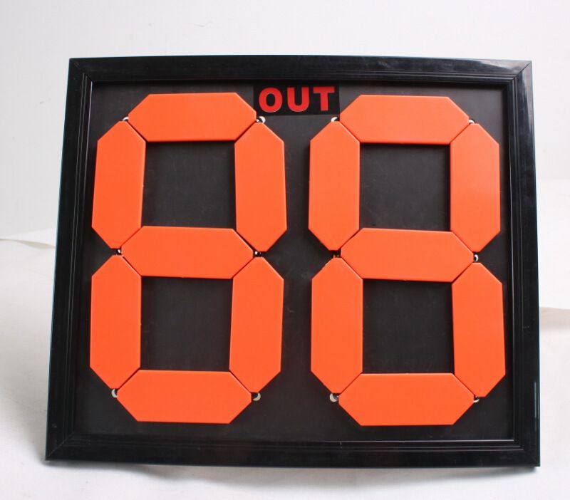 New outdoor football substitution card, football scoreboard, football number flipping card, double-sided display, 2-digit count details Picture