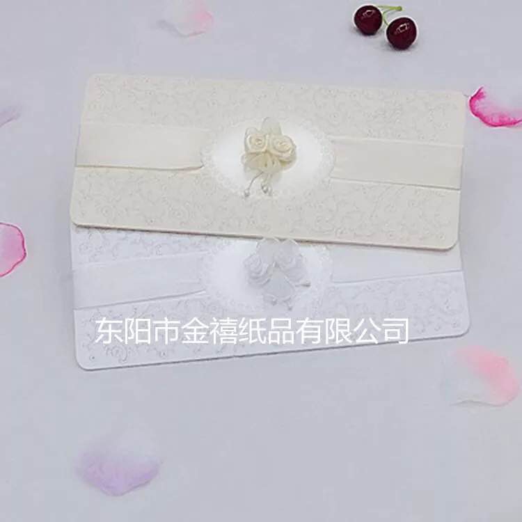 欧美小清新花朵结婚请柬/宴会邀请函厂家直销定制批发