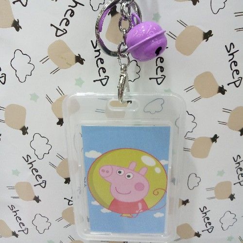 The 2018 bestseller Peppa Pig bell hard plastic bus card holder details Picture