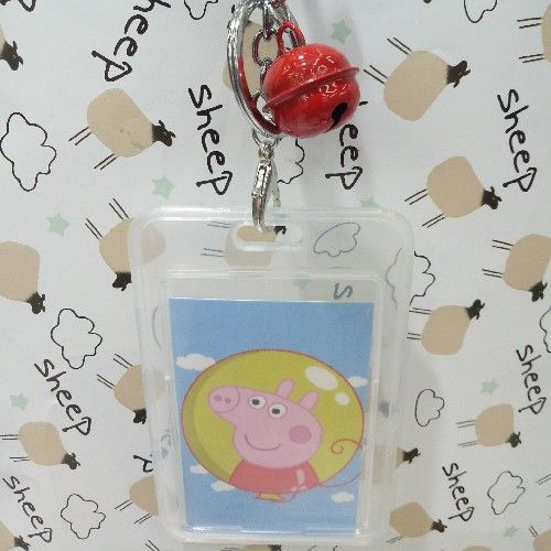 The 2018 bestseller Peppa Pig bell hard plastic bus card holder Specification image