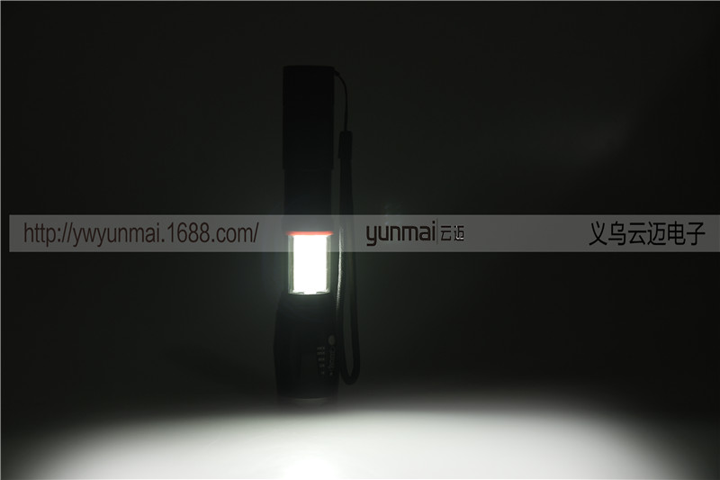 مصباح يدوي مزود بمرونة وبإضاءة قوية من طراز T6+COB مزود بمصابيح عمل في الهواء الطلق مزود بمغناطيس Specification image