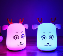 Creative USB Deer silicone light color changing night light
