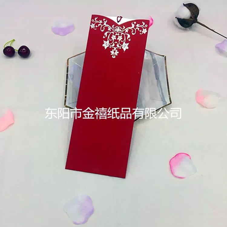 Factory direct sales of long, insertable candy-colored wedding invitations/banquet invitations, customized wholesale Application Scenario