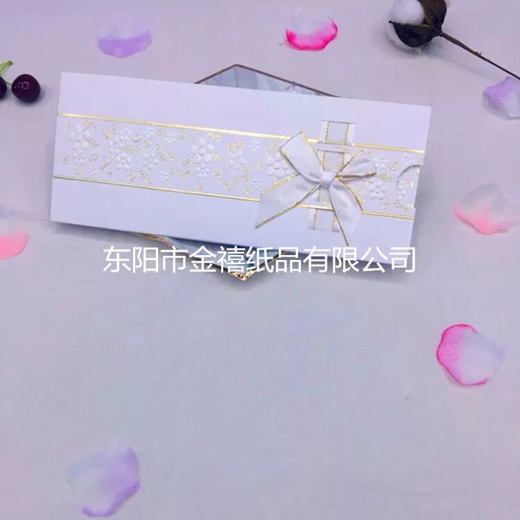 Factory direct sales, customization and wholesale of candy-colored long plug-in wedding invitations/banquet invitation letters Specification image