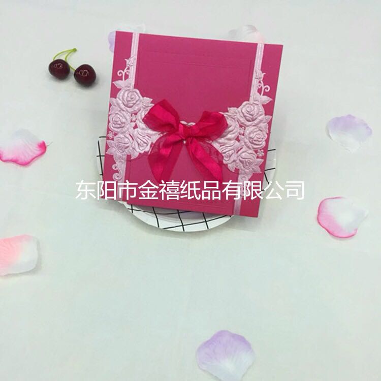 Direct sales, customization and wholesale of Jinxi Paper Products Square Gilded printed wedding invitations/invitations from the manufacturer Specification image