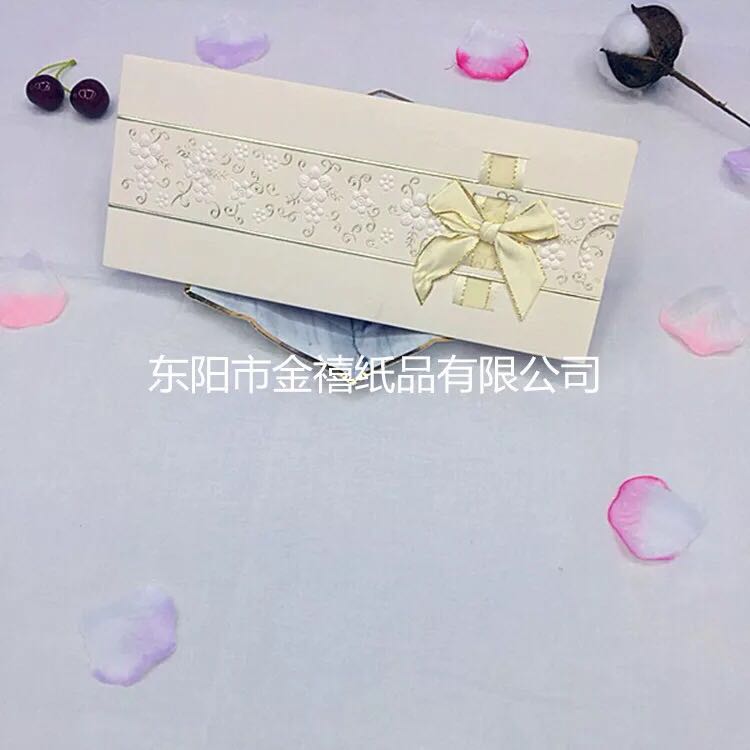 Factory direct sales, customization and wholesale of candy-colored long plug-in wedding invitations/banquet invitation letters details Picture