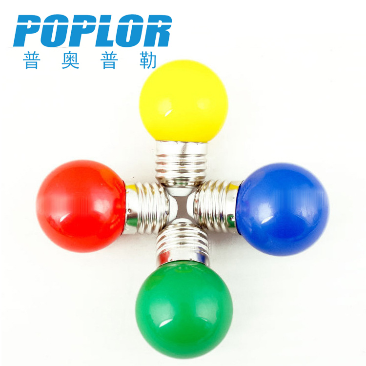 LED bulb G45 Plastic 3W LED color bulb PC White yellow red green blue