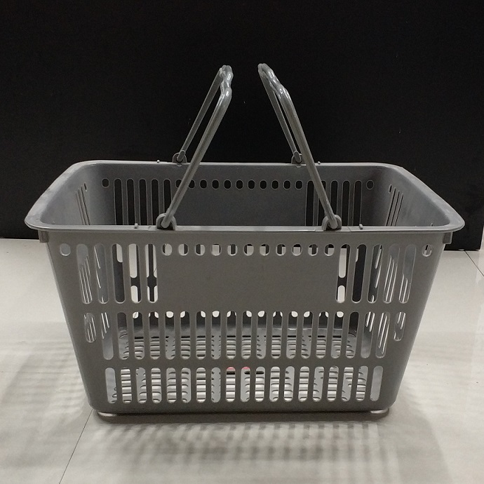 Supermarket shopping baskets, plastic shopping baskets, hand-held double baskets Specification image