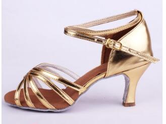 成人儿童女拉丁舞鞋练功鞋黑缎面五分跟七分跟细节图