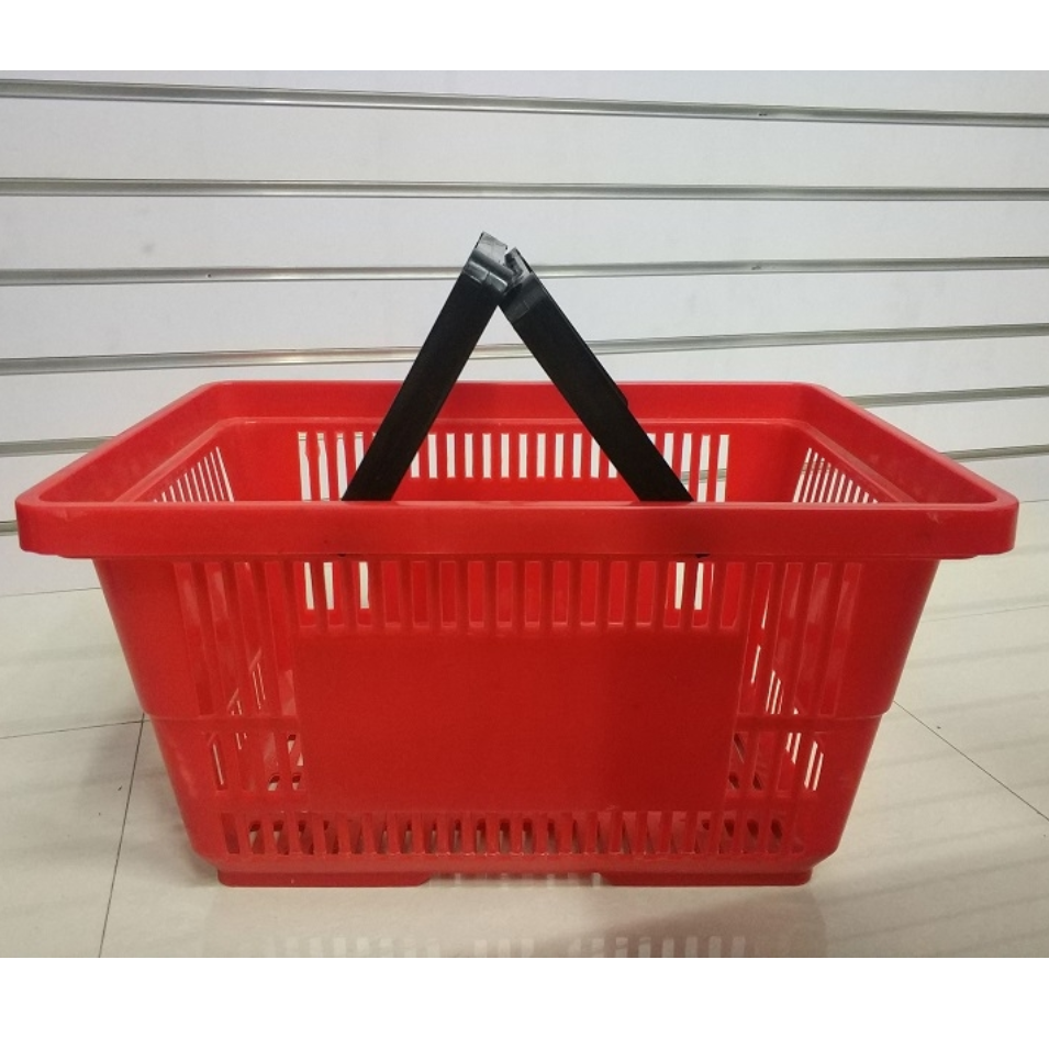 Supermarket hand-held cart shopping baskets, plastic baskets, shopping baskets Specification image