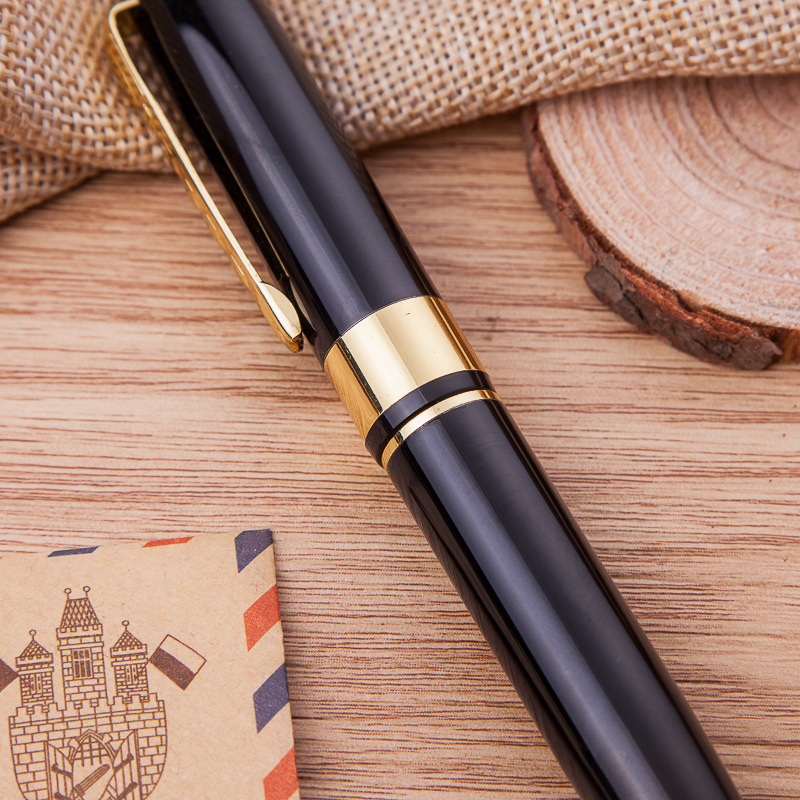 New wholesale and in-stock metal signature pens, fashionable business gel pens, metal bead pens, advertising gift pens Specification image
