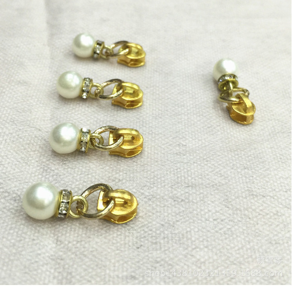 Creative metal zipper head luggage accessories, gold-plated zipper head No. 3 factory direct sale