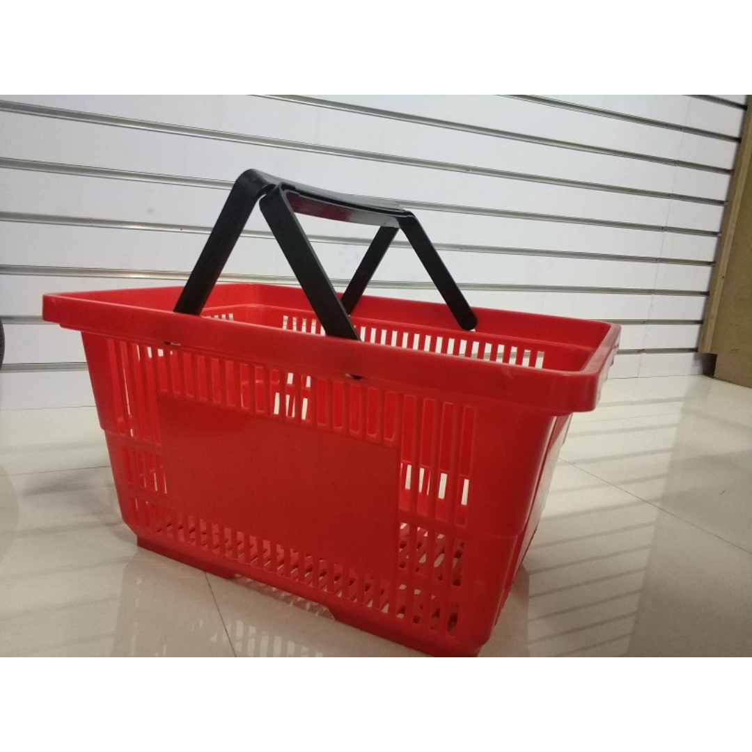 Supermarket hand-held cart shopping baskets, plastic baskets, shopping baskets Application Scenario