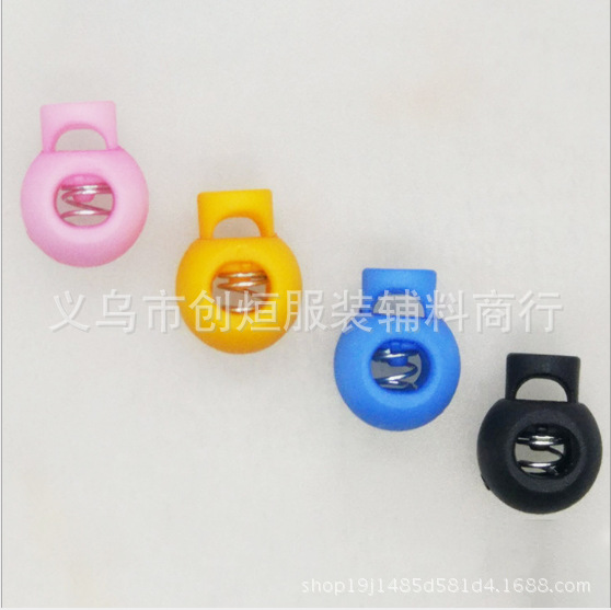Promotion: Chuangxuan Spring Buckles, eco-friendly plastic round spring buckles, rope buckles, cat's eye rope buckles are available in stock