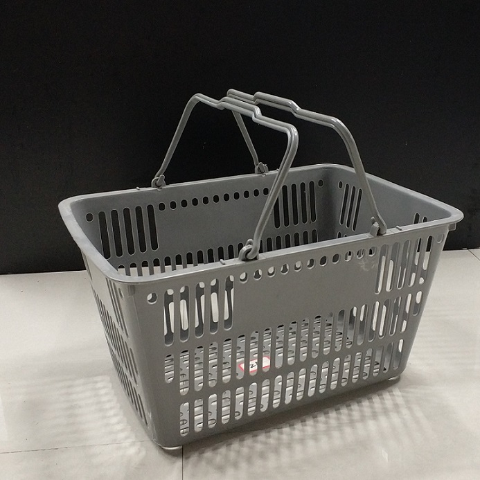 Supermarket shopping baskets, plastic shopping baskets, hand-held double baskets details Picture