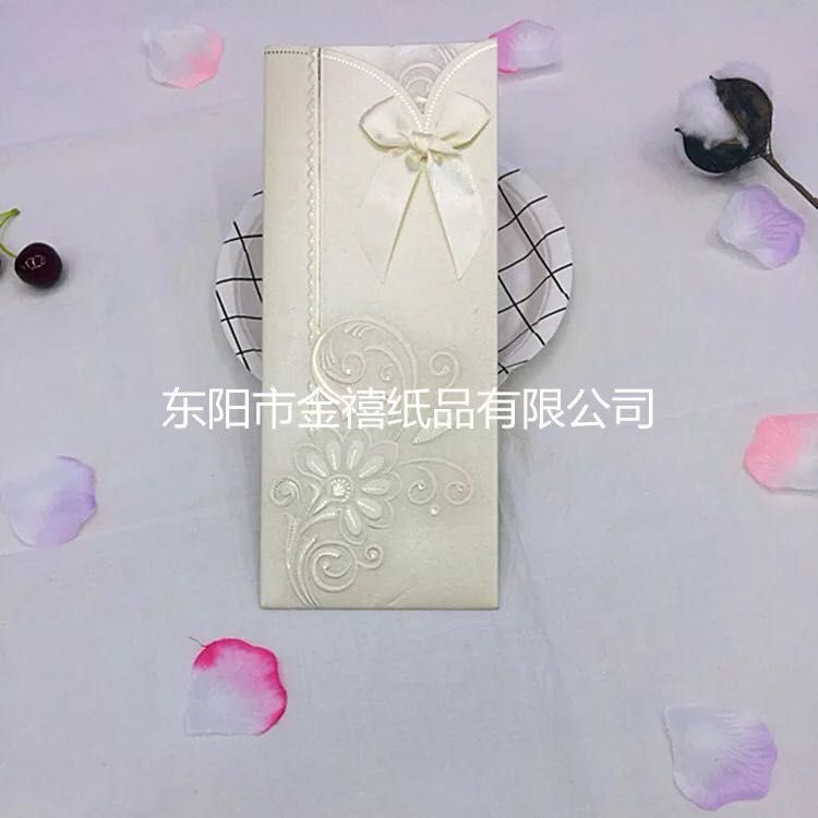 Factory direct sales of long, insertable candy-colored wedding invitations/banquet invitations, customized wholesale Application Scenario