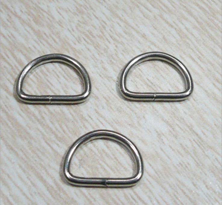 Hot-selling Chuangxuan Factory is in stock and supplies metal D-buckle plastic semi-circular iron ring with good electroplating effect details Picture