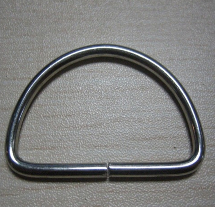 Hot-selling Chuangxuan Factory is in stock and supplies metal D-buckle plastic semi-circular iron ring with good electroplating effect Specification image