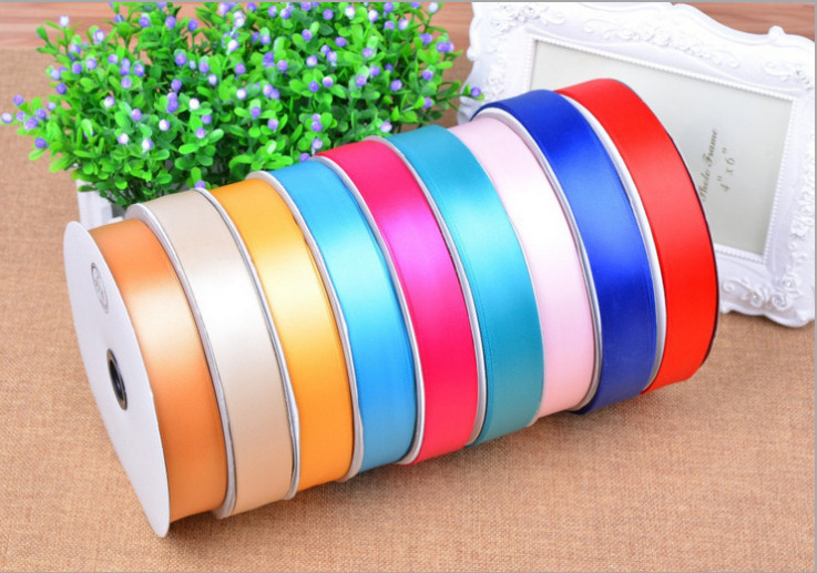 厂家促销 缎带2.5cm彩色彩带节日礼品包装缎带饰品配件丝带细节图