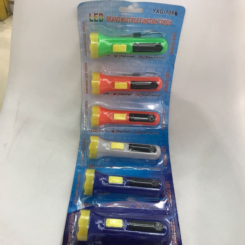 Model 108 LED plastic small flashlight