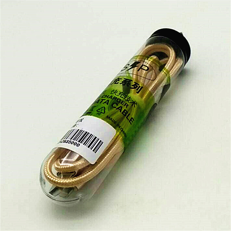 Cylindrical data cable for both Apple and Android Application Scenario