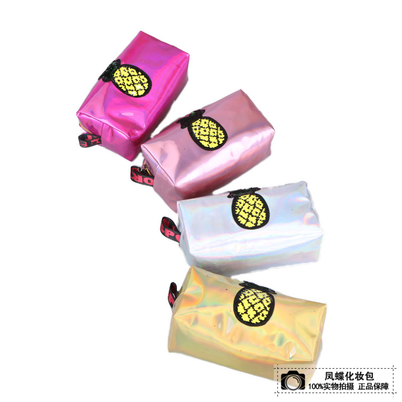 New Cosmetic Fashion Small Fresh Pineapple Cosmetic Bag Manufacturers Direct Sales