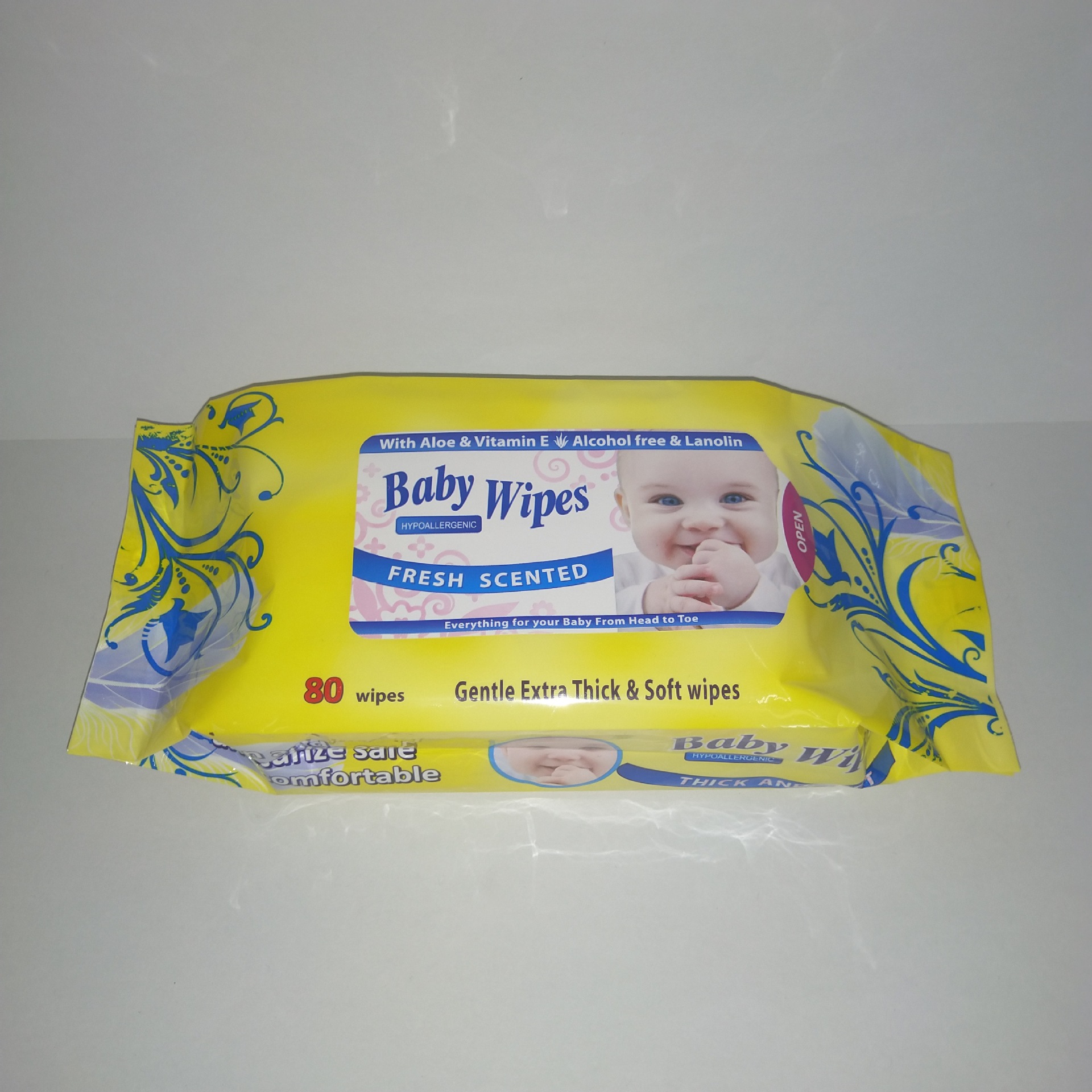 Baby Wipes 80 Tablets Baby Wipes Baby Wipes Soft Wipes Refill Pack 80 Cigarettes Specification drawing