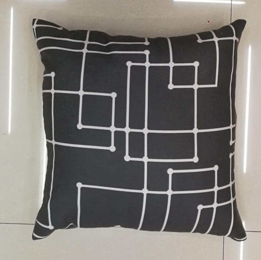 Simple Fashion Geometric Pattern Sofa Cushion Cover Application Scenario